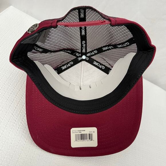 G Fore Snapback Hat Los Angeles California Maroon Pink - Picture 9 of 10